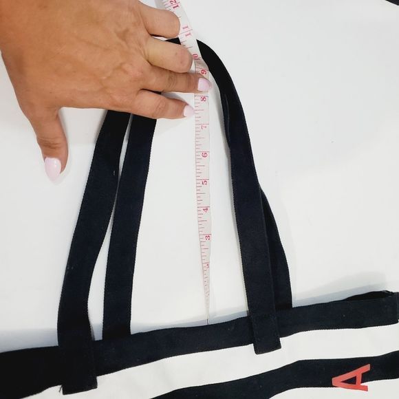 4x$25 Sephora black white stripes open tote bag - Picture 10 of 11